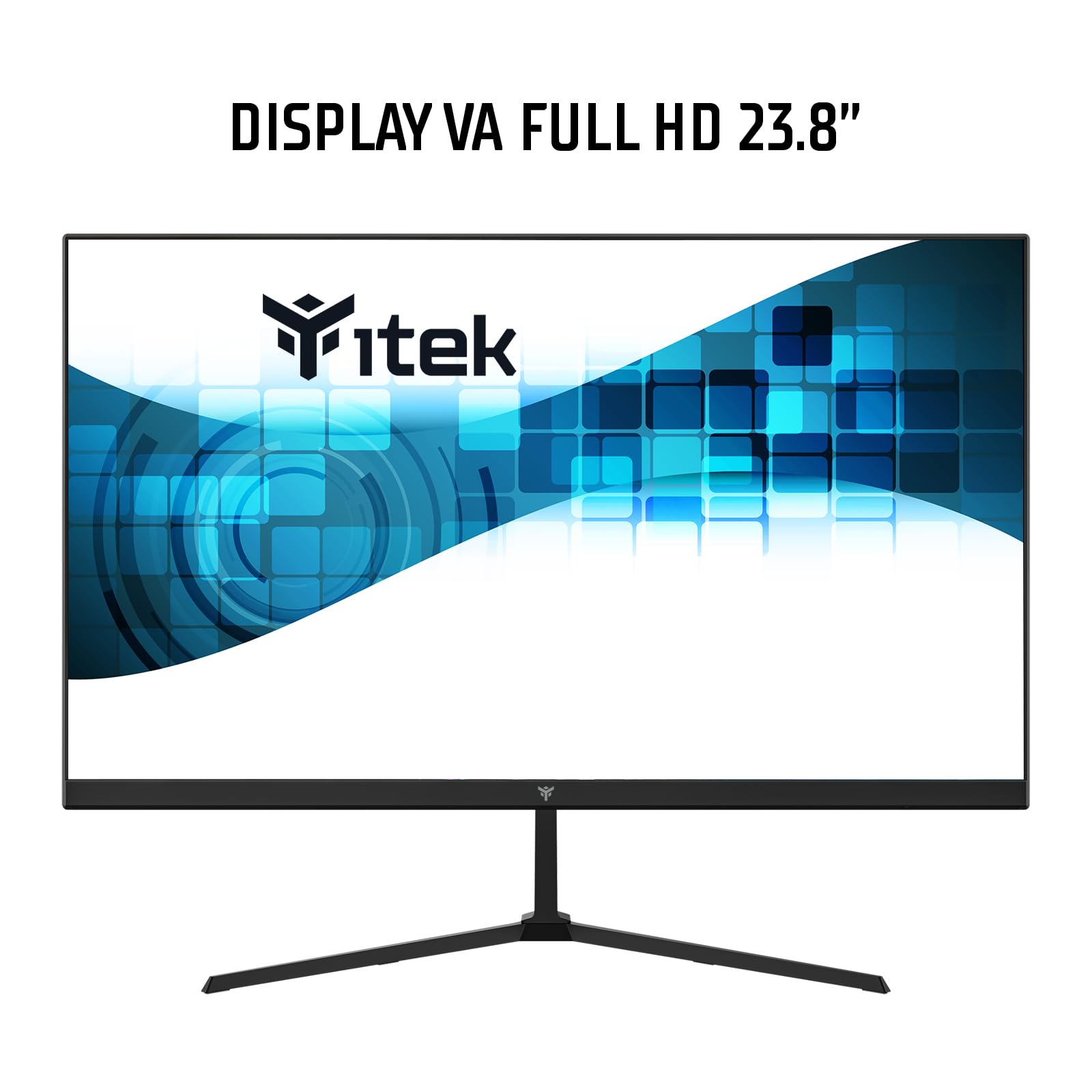 Itek Monitor GWF - 23.8" FLAT, FHD 1920x1080, VA, 100Hz, 16:9, 5ms, HDMI, VGA, Speaker, LBL, Slim, Frameless