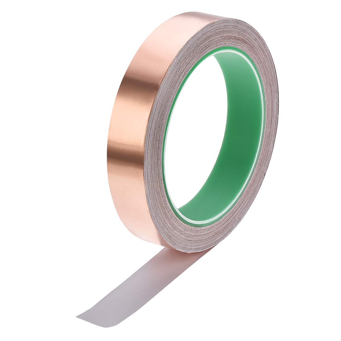 Nastro biadesivo conduttivo, in lamina di rame, 5 mm x 20 m, per schermatura EMI, vetrate, riparazioni elettriche