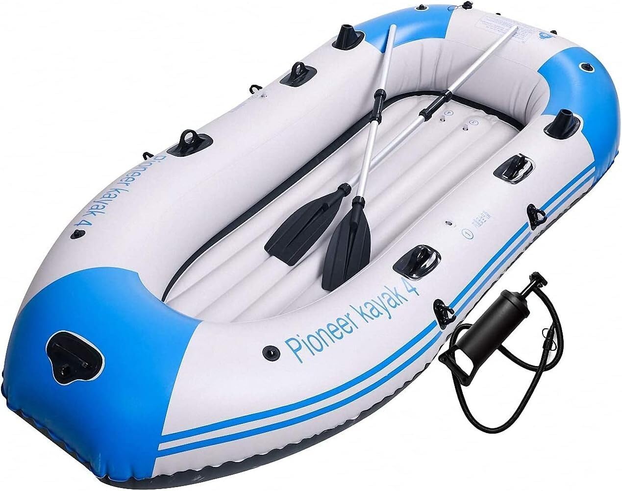 Kajak ponton dla dorosłych, zagęścić nadmuchiwaną tratwę gumową łódką, zagęszczony ponton wędkarski, rafting (Size : 235 * 135 * 36cm)