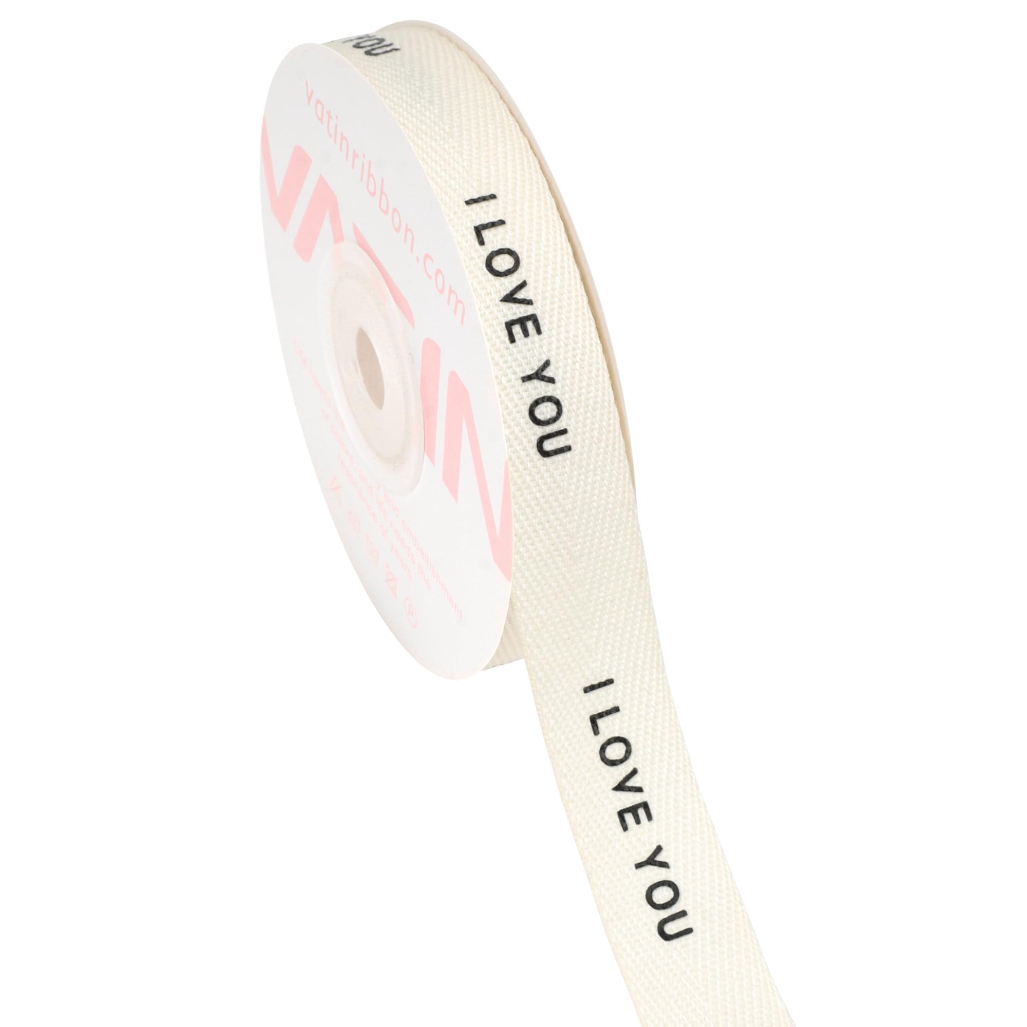 VATIN 'Yay!' Herringbone Cotton Twill Tape Ribbon - 5/8 Inch X 12 Yards, Natural Color For Gifts & Decor - View #5