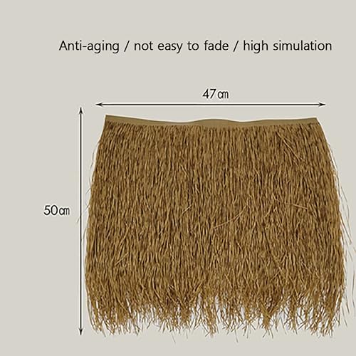PE Palm Thatch Rolls Fake Thatch Thatch roofing for tiki bar 0.5x0.47m