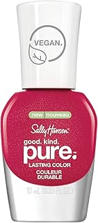 Sally Hansen Good. Kind. Pure. Nail Polish | Plant-Based, Vegan, 16-Free Formula | Opaque, Shiny | 300 Sweet Berries | Deep Berry Nail Color