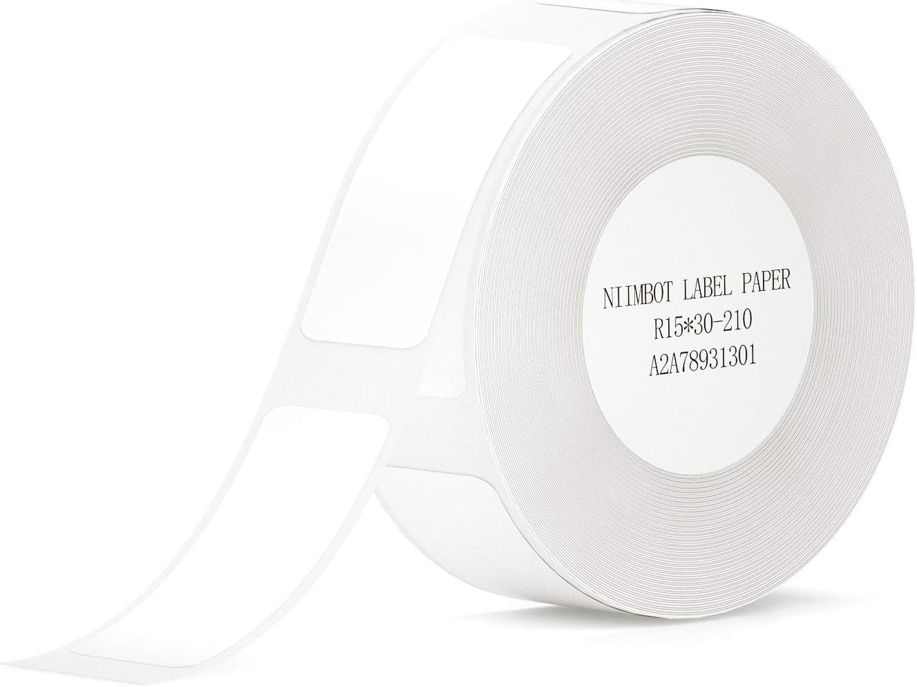 NIIMBOT Thermische etiketten 15 x 30 mm printerstickerpapier met zelfklevend voor D11/D110/D101/H1S, 1 rol van 210