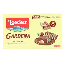 Loacker – Gardena Hazelnut – Wafer con 5 Strati di Cialdine Farcite con Crema di Nocciole 100% Italiane, Ricoperti di Cioccolato al Latte – Per Merenda, Snack e Dessert – 18 Confezioni da 5