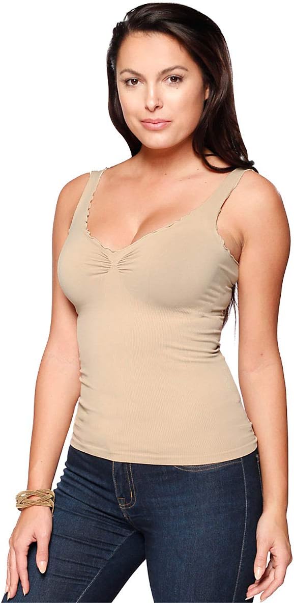 Last Tango Women's Yoga Marrow Edge Flattering Ultra Comfortable Perfect Athleisure Tank (1035)