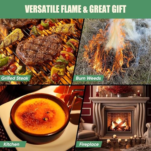 Image of KOACKL Powerful Propane Torch Gun, Kitchen Torch with Adjustable Flame, Flamethrower Blow Torch Gun, Gas Welding Kits for BBQ, Searing Steak, Camping & Charcoal Torch Lighter(Tank Not Included)