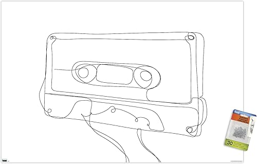 Miniatura 7 de Trends International LINE AND BRUSH - Continuous Line Cassette Wall Poster with Push Pins