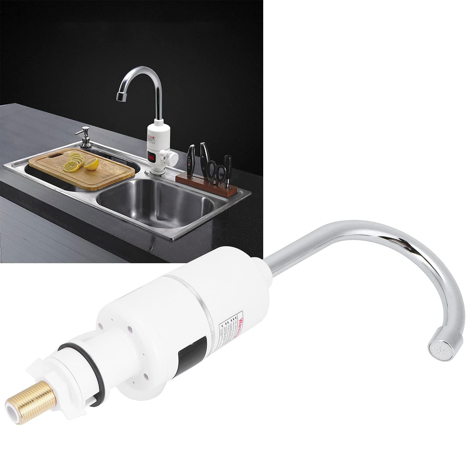 Grifo de Agua Caliente Instantáneo, Pantalla LED de Temperatura