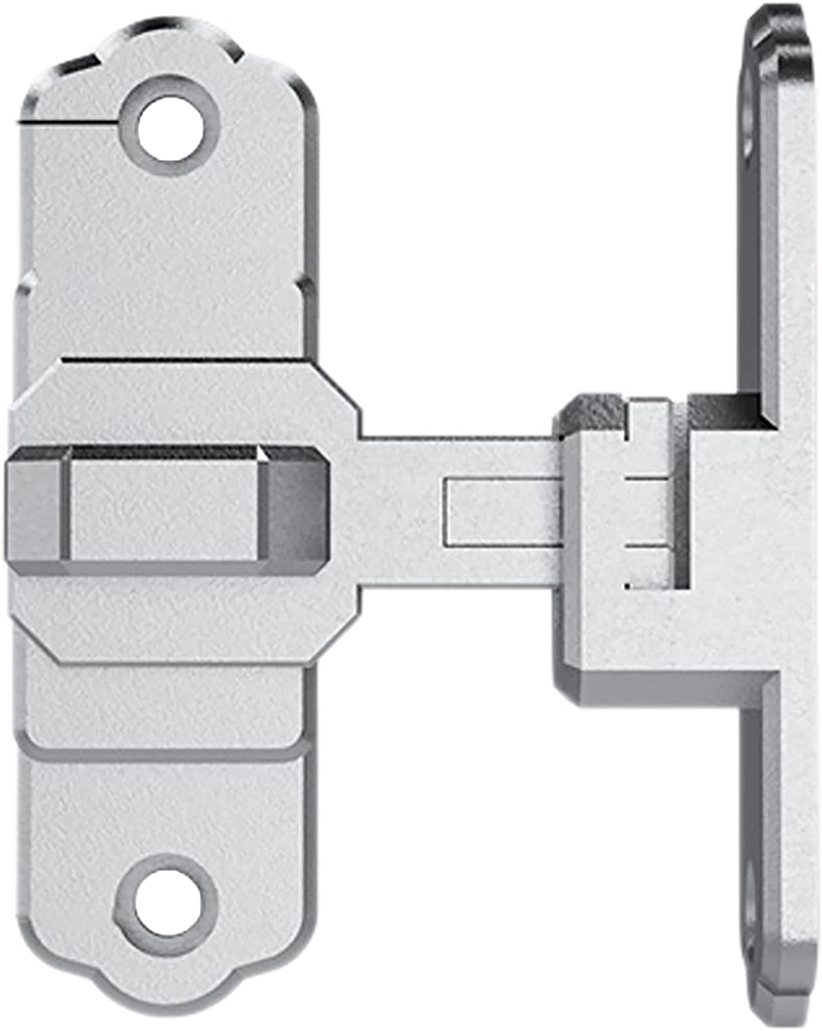 NVSFZGIYG Door Lock,Gate Bolt Stainless,Slide, Latch, 90 Degree Steel, Right Angle Curved, Firm Base, Brushed Finish