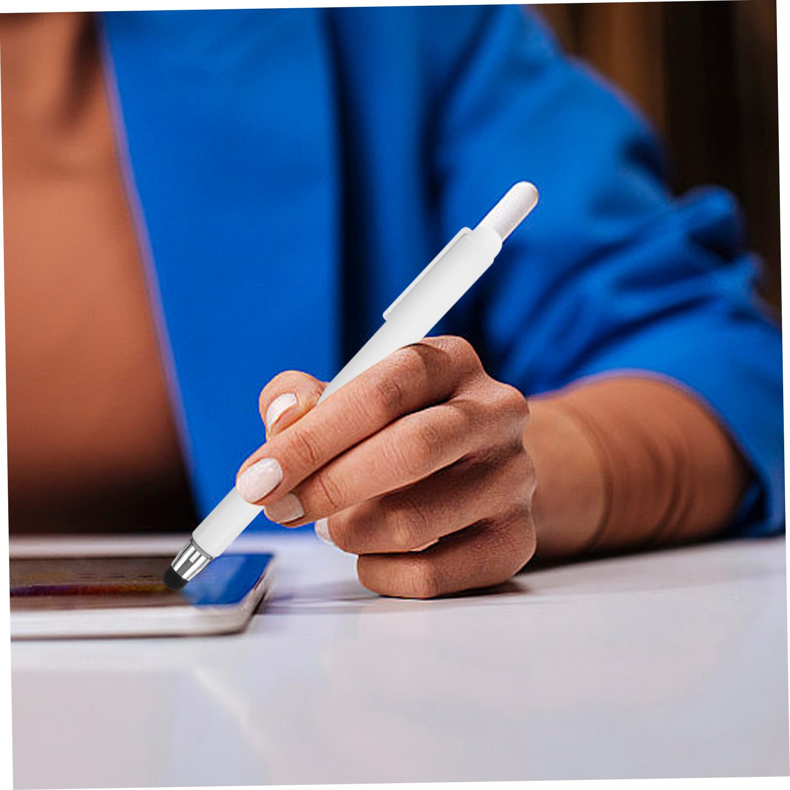 Stylet Pour écrans Tactiles Et Tableaux Blancs – Embout Feutre Pour écriture Fluide – Prise En Main Confortable, Haute Précision – Avec étui De Protection