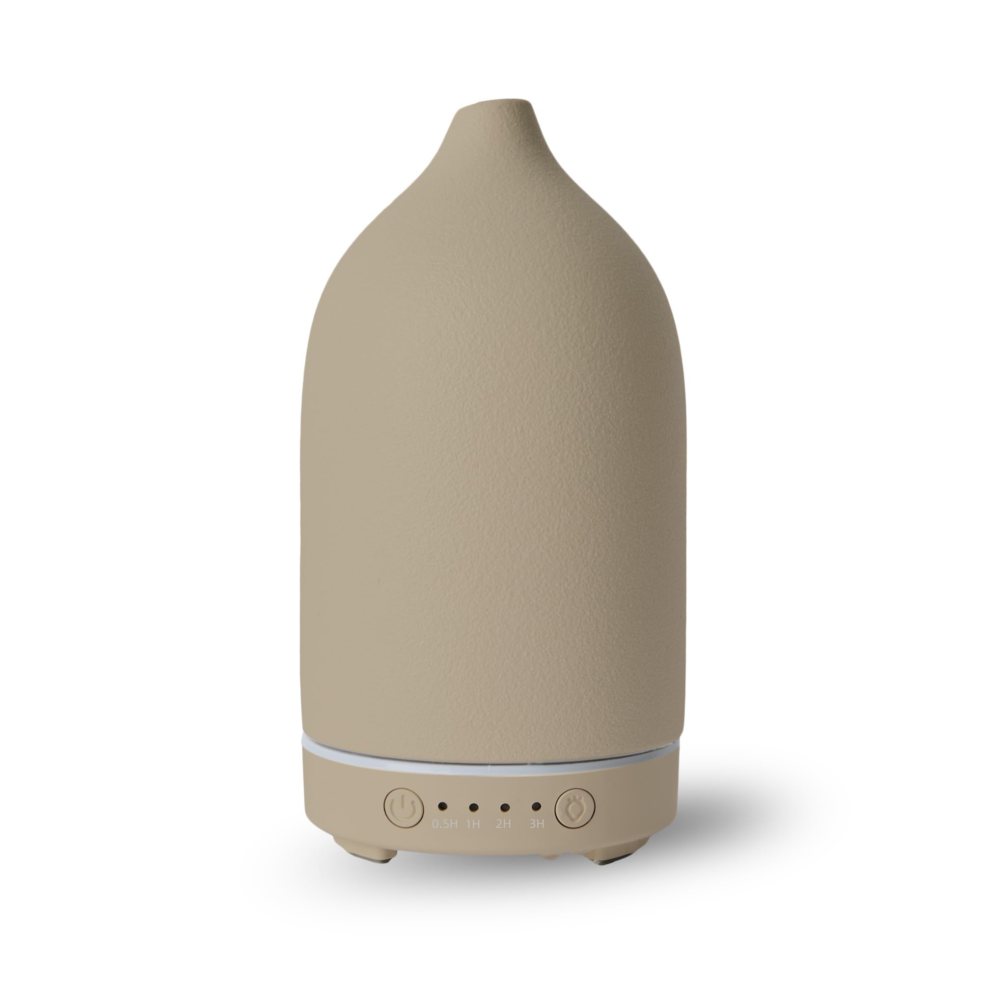 LYVN by Energy Sistem Diffuser - Diffusore di aromi ad ultrasuoni/finitura ceramica/legno Premium/luce LED multicolore/umidificatore silenzioso/timer 3h / controllo della nebbia. (Beige)