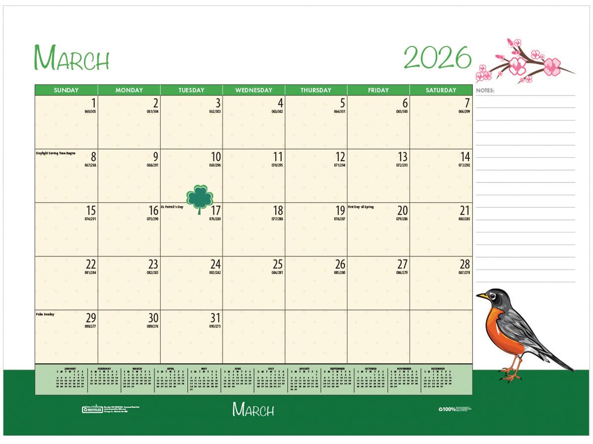 House of Doolittle 2025-2026 Monthly Seasonal Desk Pad Calendar, Academic, 22 x 17 Inches, July - June (HOD1395-26) - Image 10
