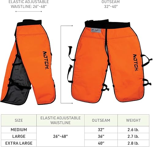 Miniatura 3 de Notch Chaps de motosierra estándar - Grande