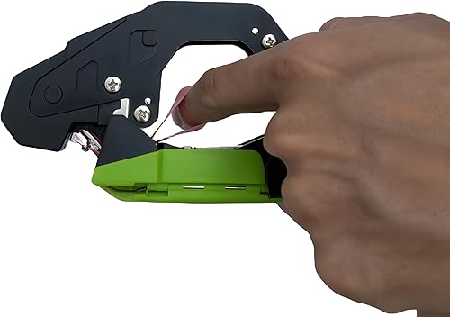 Miniatura 5 de Juego de máquina de atar plantas para plantas trepadoras, tomates, tomates, verduras de vid, plantación de flores, pepino, 10000 grapas, 20 rollos