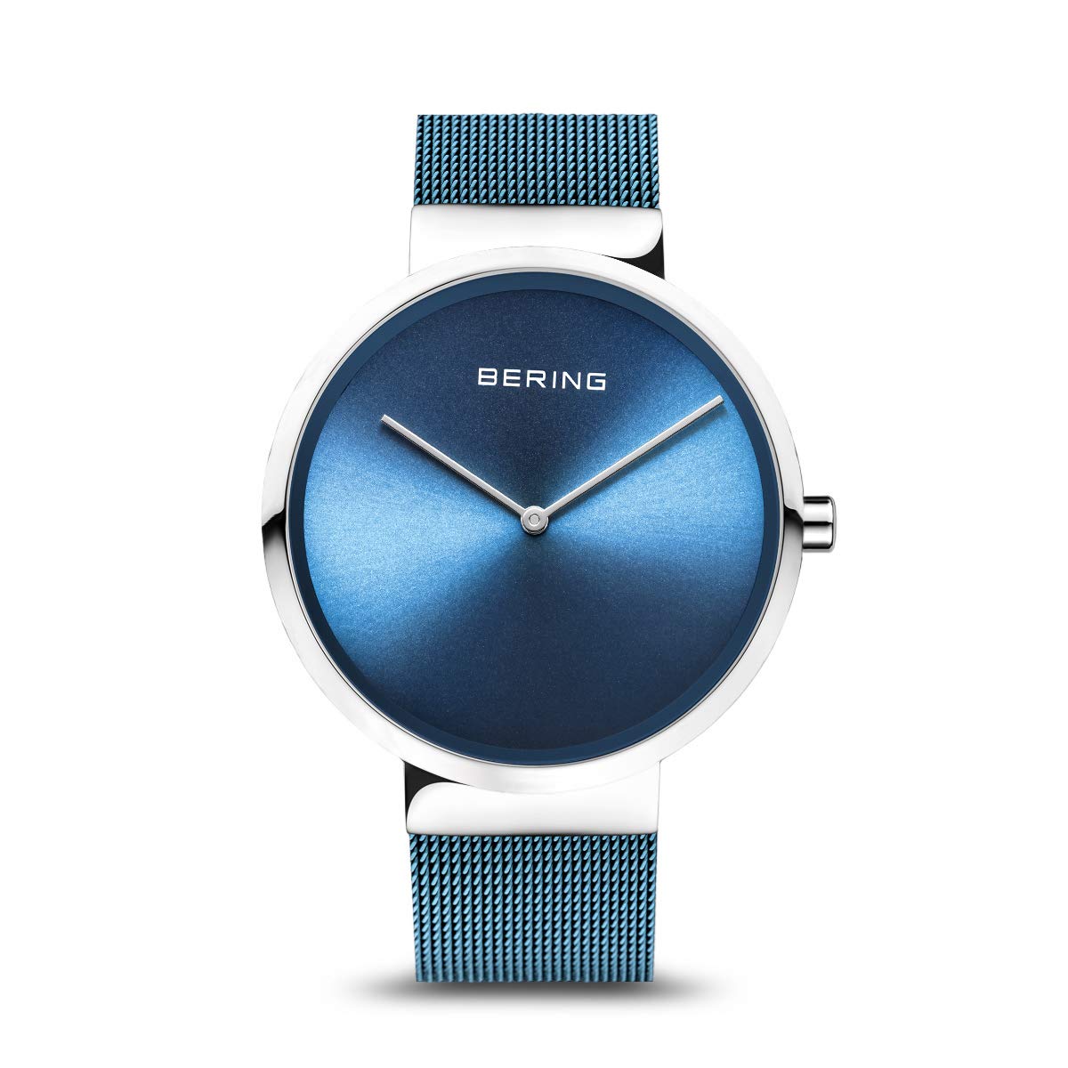 Bering Blue Watches, Unisex, One Size, Unisex Watch Classic Silver Shiny Stainless Steel Bracelet And Sapphire Glass 14539-308