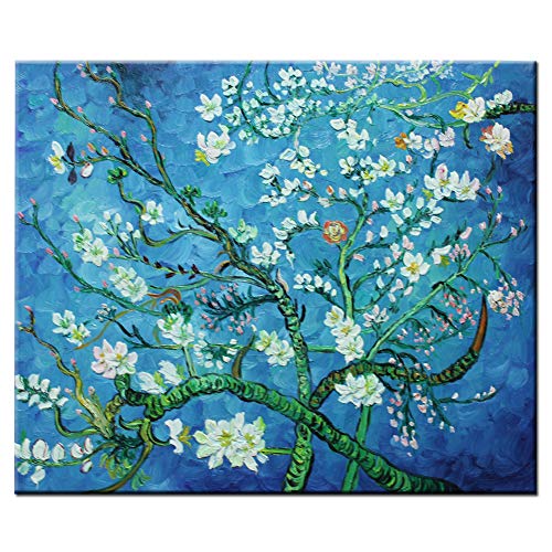 Flor de almendro pintada a mano Fokenzary Reproducción de lienzo de Vincent...