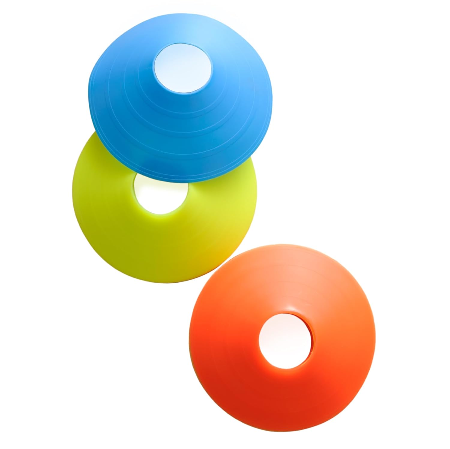 Tandem Sport Agility Cones - Multicolored Sports Cones - Use as Volleyball Cones, Soccer Cones, Football Cones - Coaching Essentials - Set of 20