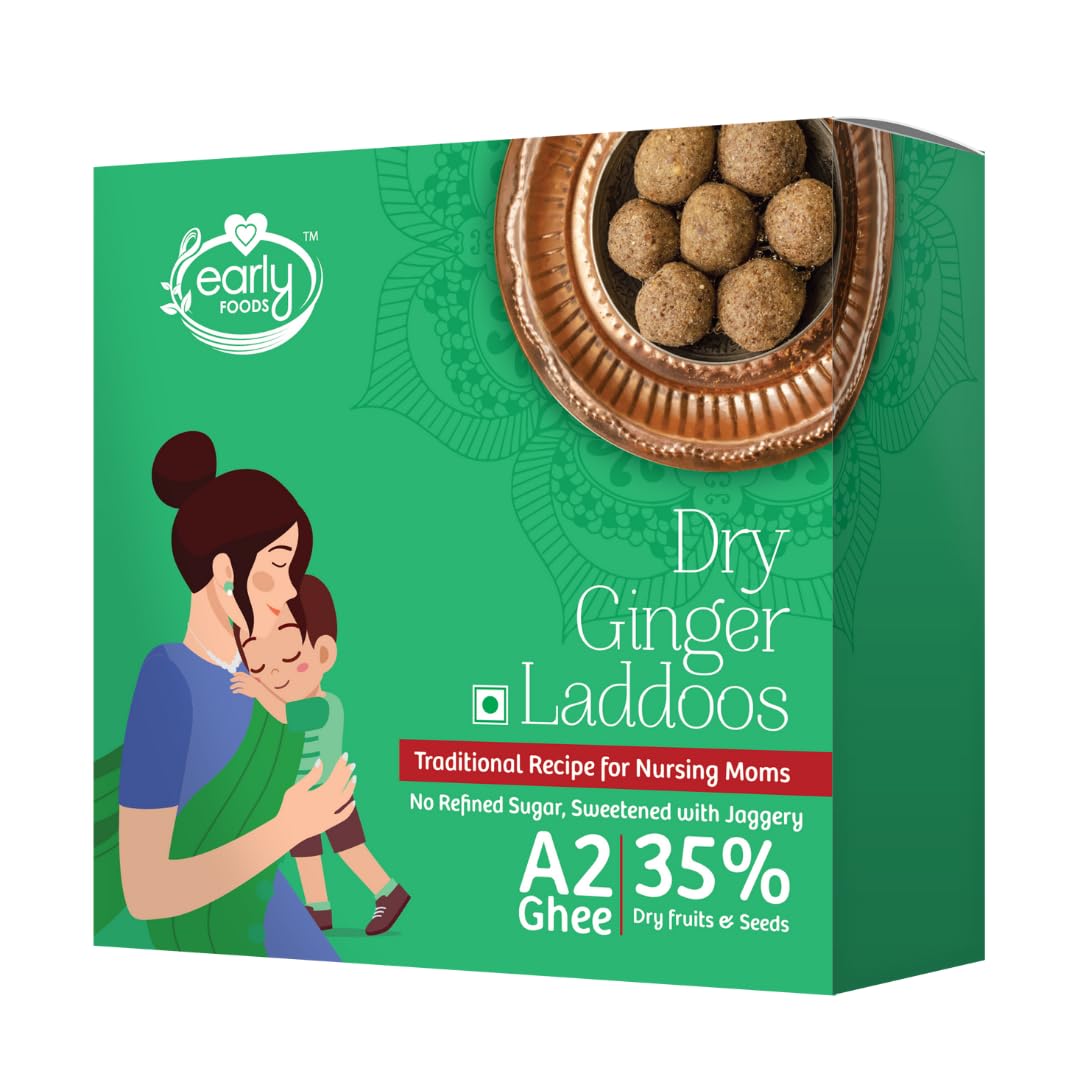 Early Foods - Dry Ginger Laddoo 250 gms | Sugar Free Laddu | Sweetened with Dates | Traditional Recipe for New Moms & Moms to be | A2 Ghee Laddoos (B0C2DHJMT8) Amazon Price History, Amazon Price Tracker