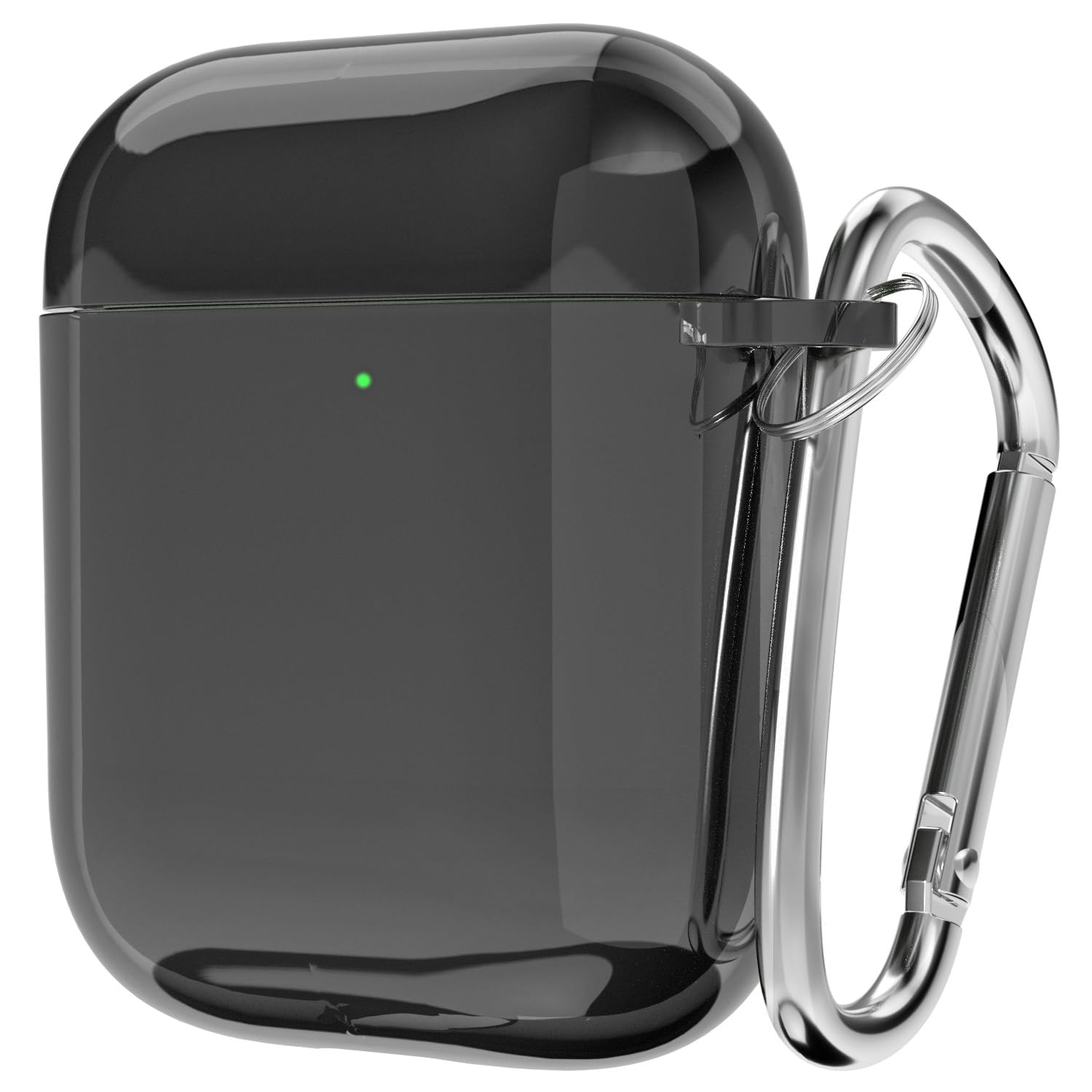 Svanove for Airpods Case Clear Hard Plastic Transparent Simple Cute Airpods 1st 2nd Generation Case with Keychain
