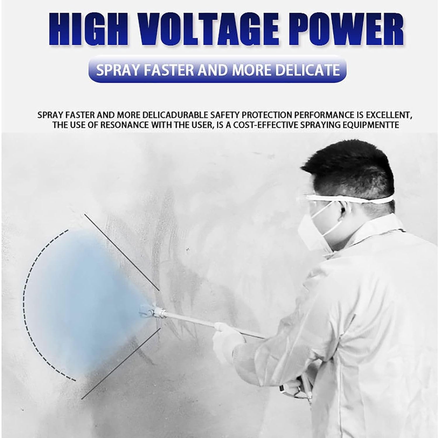 260N/S Airless agregat natryskowy, elektryczna wysokociśnieniowa maszyna natryskowa, wąż wysokociśnieniowy 1/10.2 cm, 2,4 l/min, mały przenośny opryskiwacz na ścianę, podłogę, plac budowy