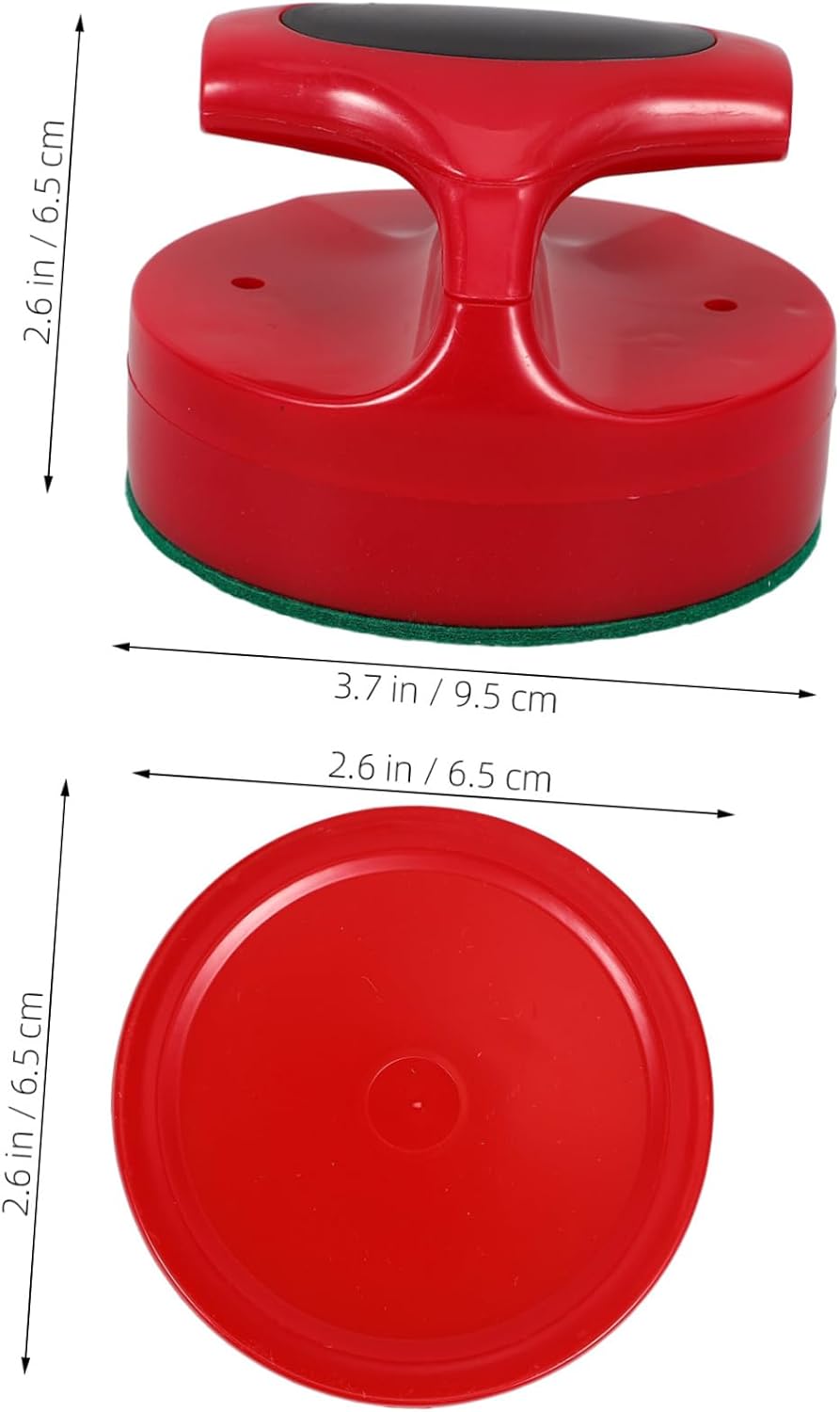 VICASKY 5sets Air Hockey and Pusher Kit Includes Felt Paddles Pucks Ice Hockey Table Accessories for Fun