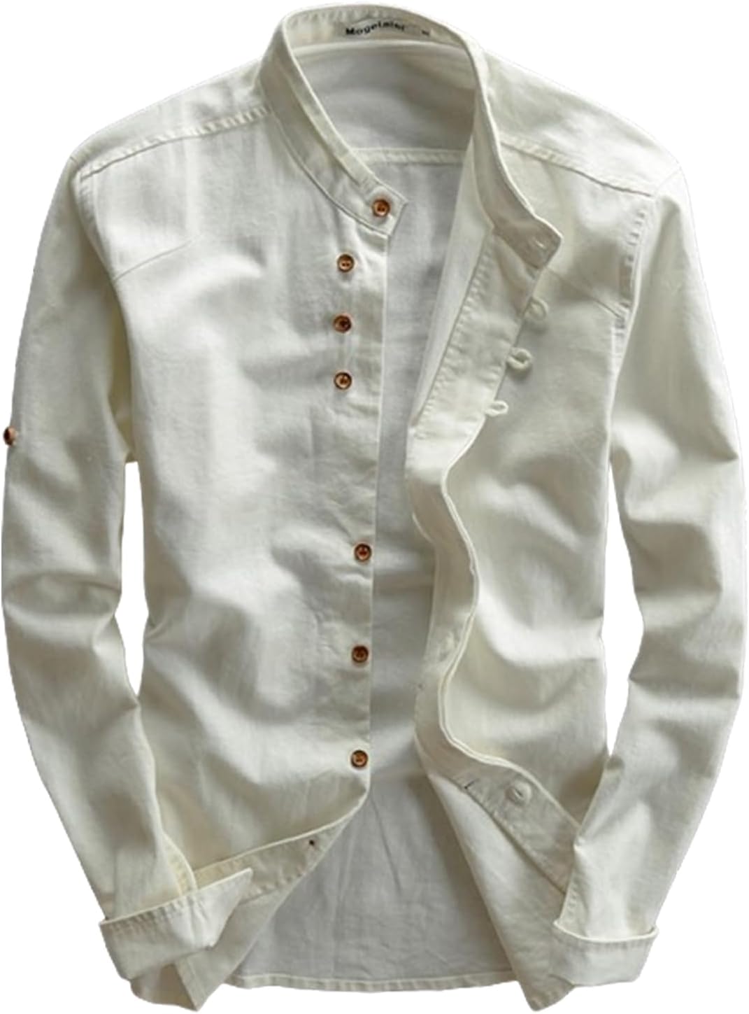 Soulona Katana Shirt, Premium Japanese Style Linen Shirt, Soulona Men's Katana Shirt Japanese Style, White, 6XL
