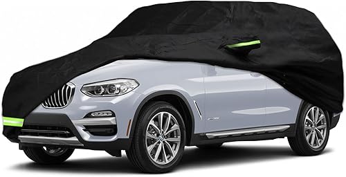 YIXIN Fundas impermeables 210T para automóvil para BMW X3X3 M 2011 - 2021 2022, se ajustan 100% a prueba de agua con correa resistente al viento y