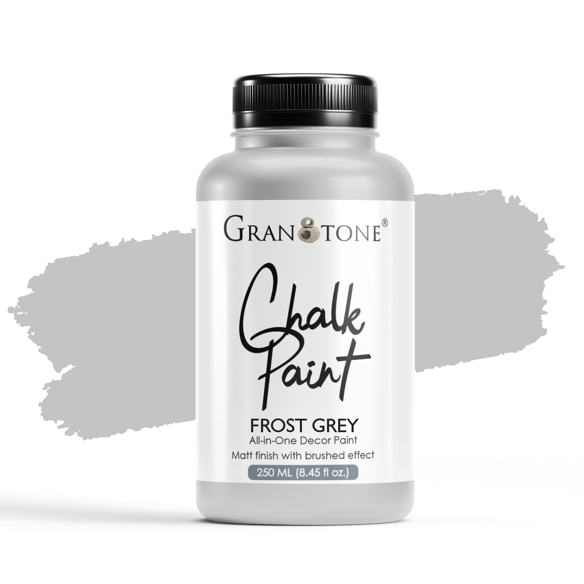 Chalk Paint for Furniture, Home Decor, Crafts - Eco-Friendly - All-in-One - No Wax Needed- 250 ML (FROST GREY)
