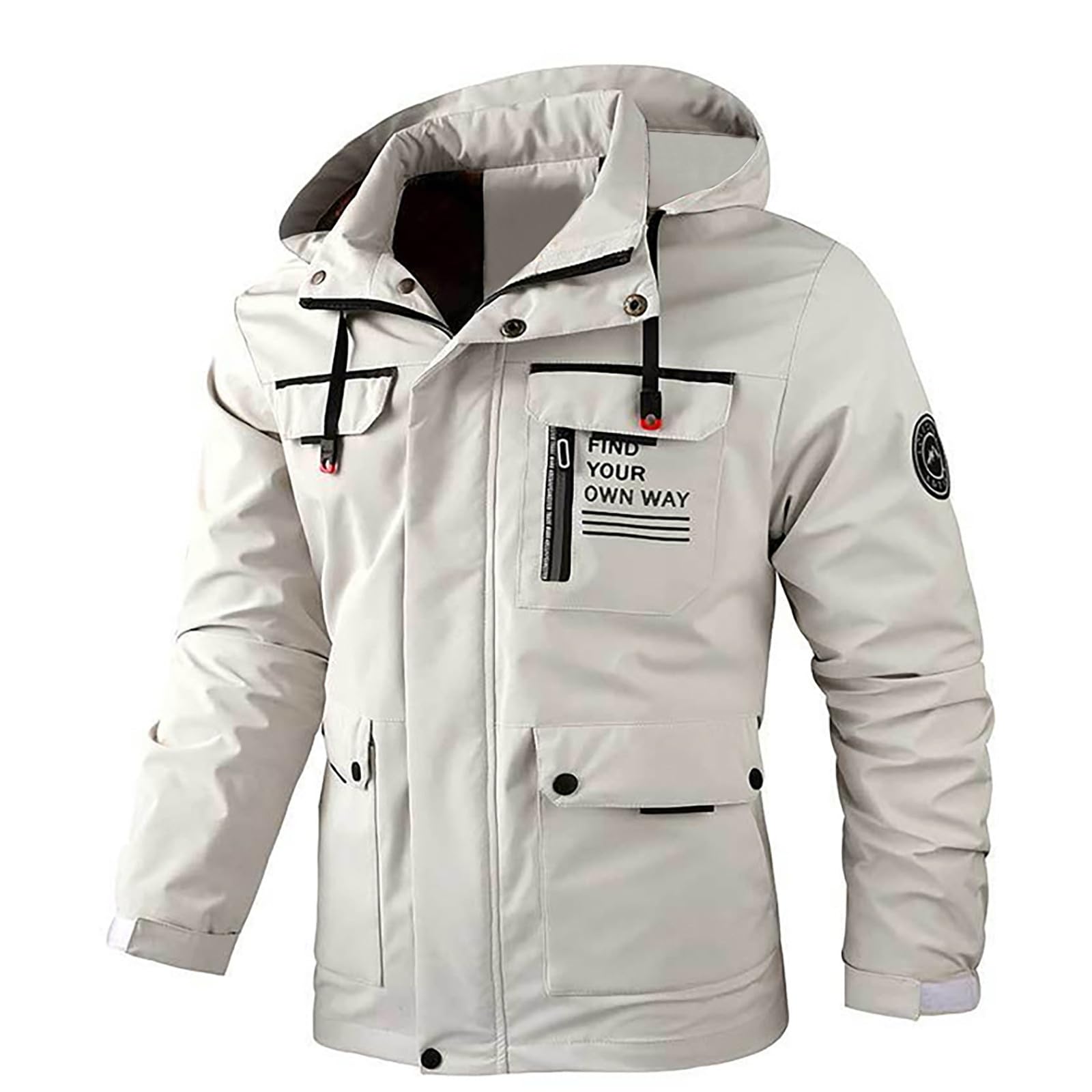 Generisch Winterjacke Herren Snowboardjacke Winterjacke Outdoorjacke Wasserdicht Funktionsjacke Outdoor Jacke Sport Schneejacke Winddicht Atmungsaktiv Schneefang Einfarbig Steppjacke