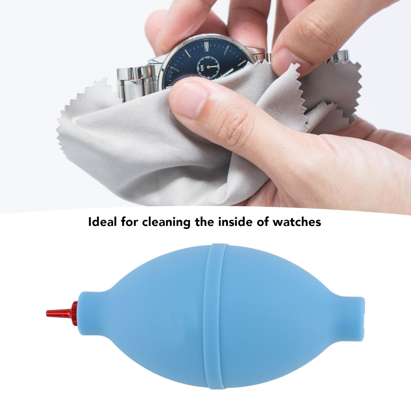 Rubber Blower Pump Cleaner Flexible Dust Remover for Optical Lenses Cameras Blue