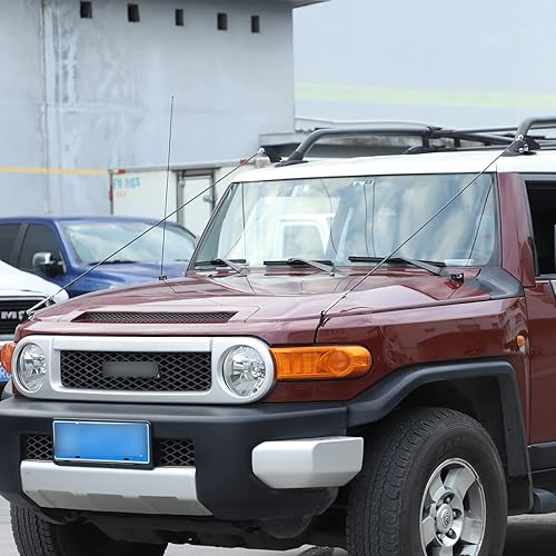 Miniatura 3 de LLKUANG Kit de elevadores de extremidades delanteras para capó de automóvil para Toyota FJ Cruiser 2007-2021 SUV Through The Jungle Protector