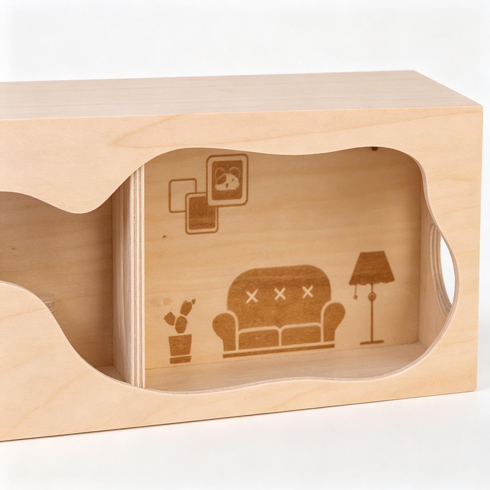 Hamster-Habitat, Haustierspielzeug – -Tunnel, Hasenanreicherungsspielzeug – für Chinchilla, Frettchen, Igel, Kleintiere, Klettern, Spielen