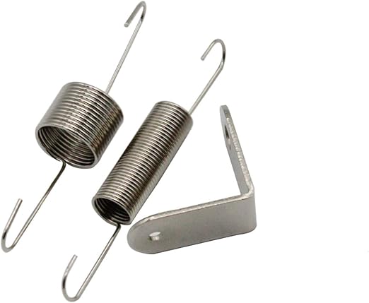 Chrome Throttle Return Spring Bracket and Dual Springs Compatible for SBC BBC Chevy Ford 302 350