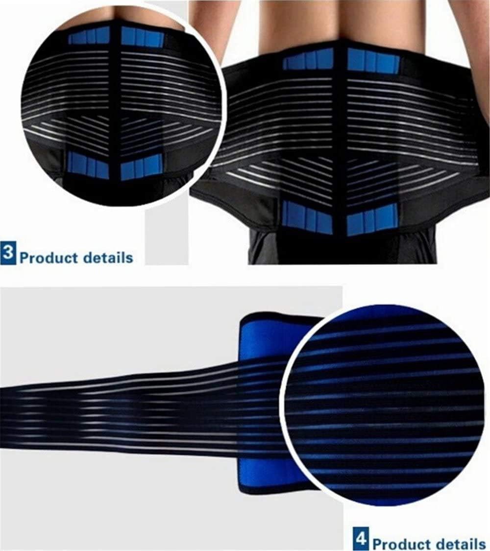 Deluxe Neoprene Double Pull Lumbar Lower Back Support Brace Exercise Belt Waist Trainer Belt