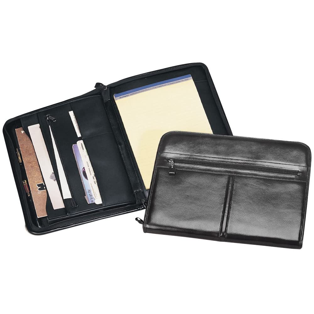 Zip-Around Pad Organizer Color: Black