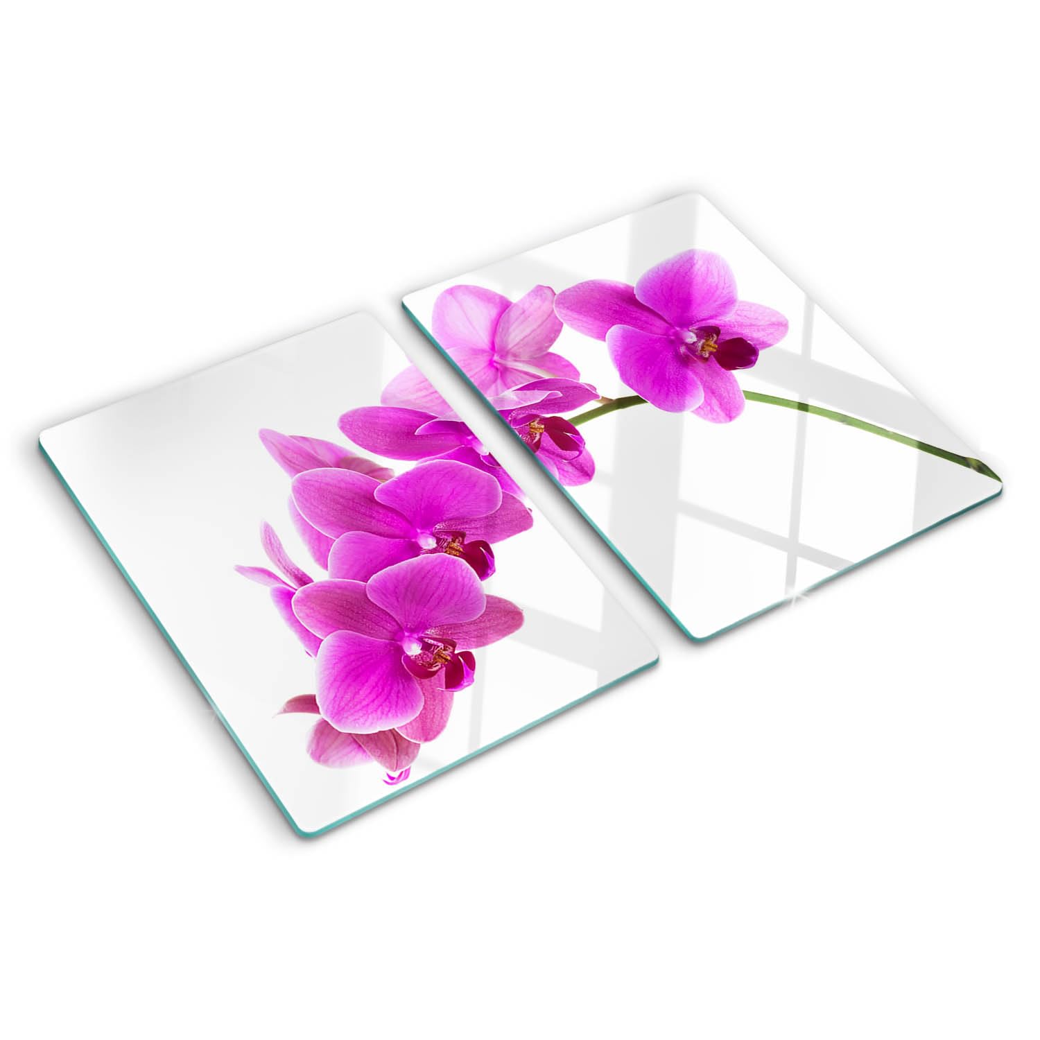 Planche en verre trempé résistant à la chaleur 2x40x52 cm avec pieds antidérapants