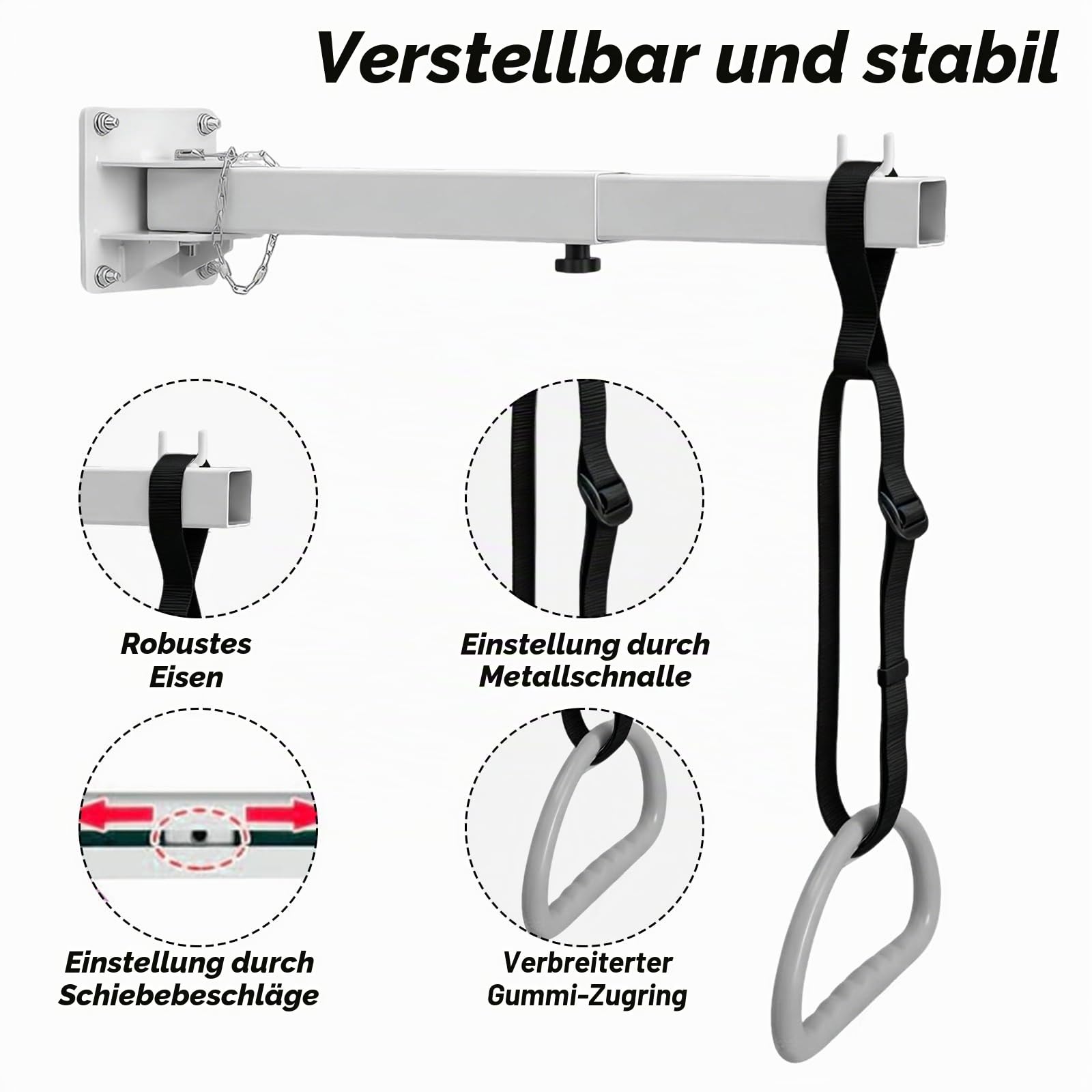 Trapezstange Galgen für Bett, Betttrapez für ältere Menschen, Wandmontage Mobiler Freihstehender Bettgalgen mit Triangelgriff, Bettgalgen Bettlift für ältere Bettaufrichter bis 80 kg