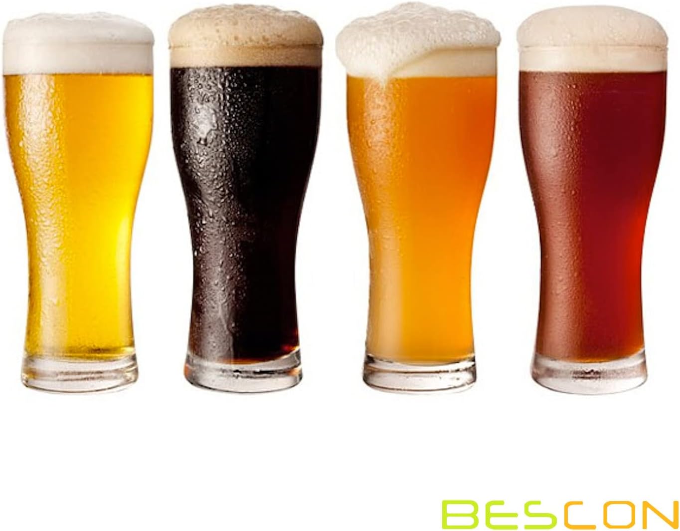 Bescon 16MM D6 Beer Dice Set, 5/8" 6 Sided Dice in Beer Imitation Style, Novelty D6 Dice Set 6pcs
