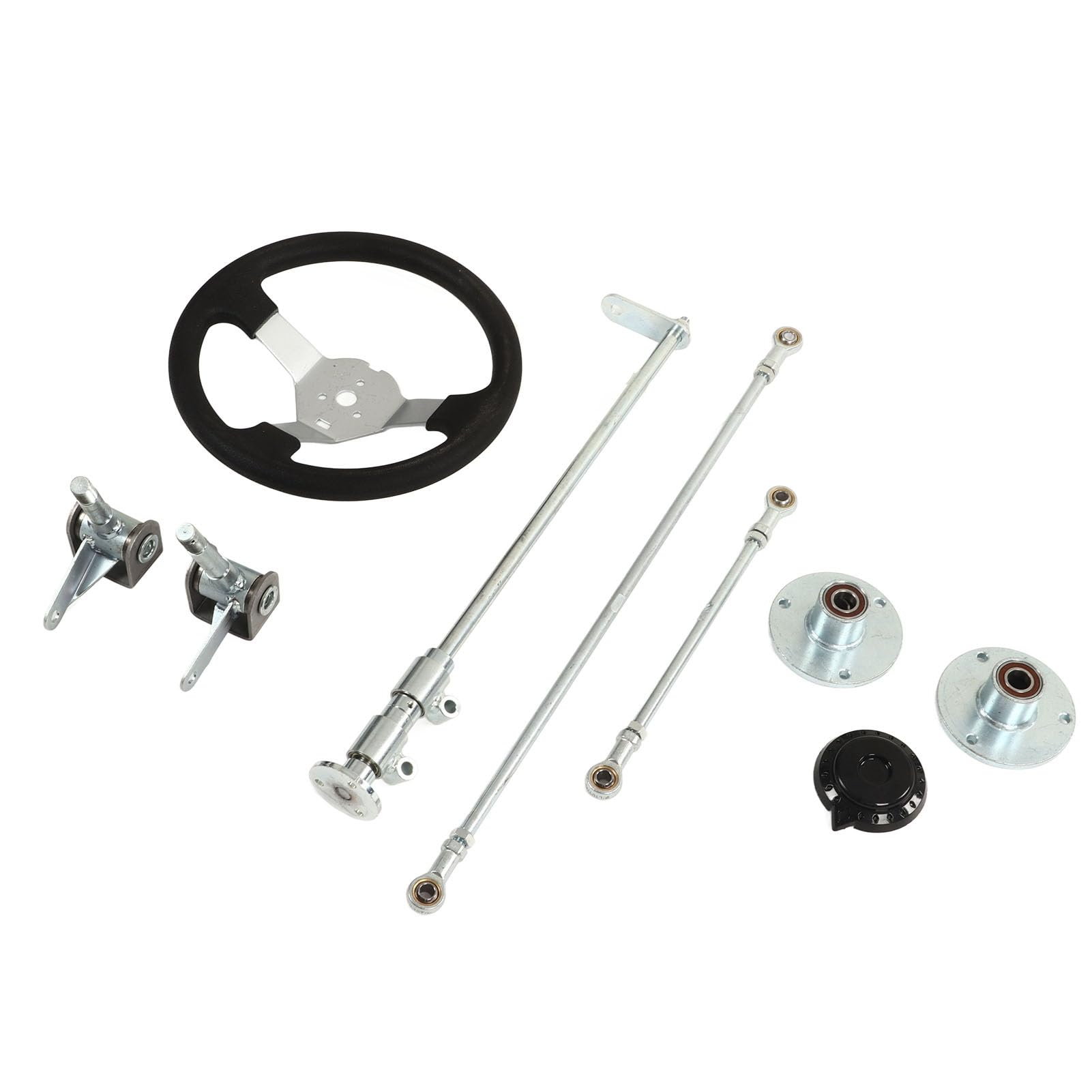 Professionelles Go-Kart-Lenkrad-Set, 300 Mm, Enge Gelenke, Empfindliche Lenkung für 100, 125, 140, 150, Go-Kart, Quad, Metall