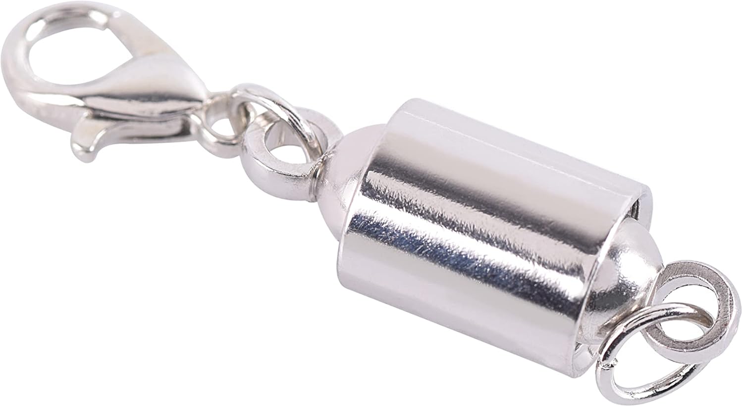 KONMAY 10 Sets Rhodium Screw-in Magnetic Necklace Clasps, Safety Magnetic Converter Clasps for Jewelry Making - Image 4