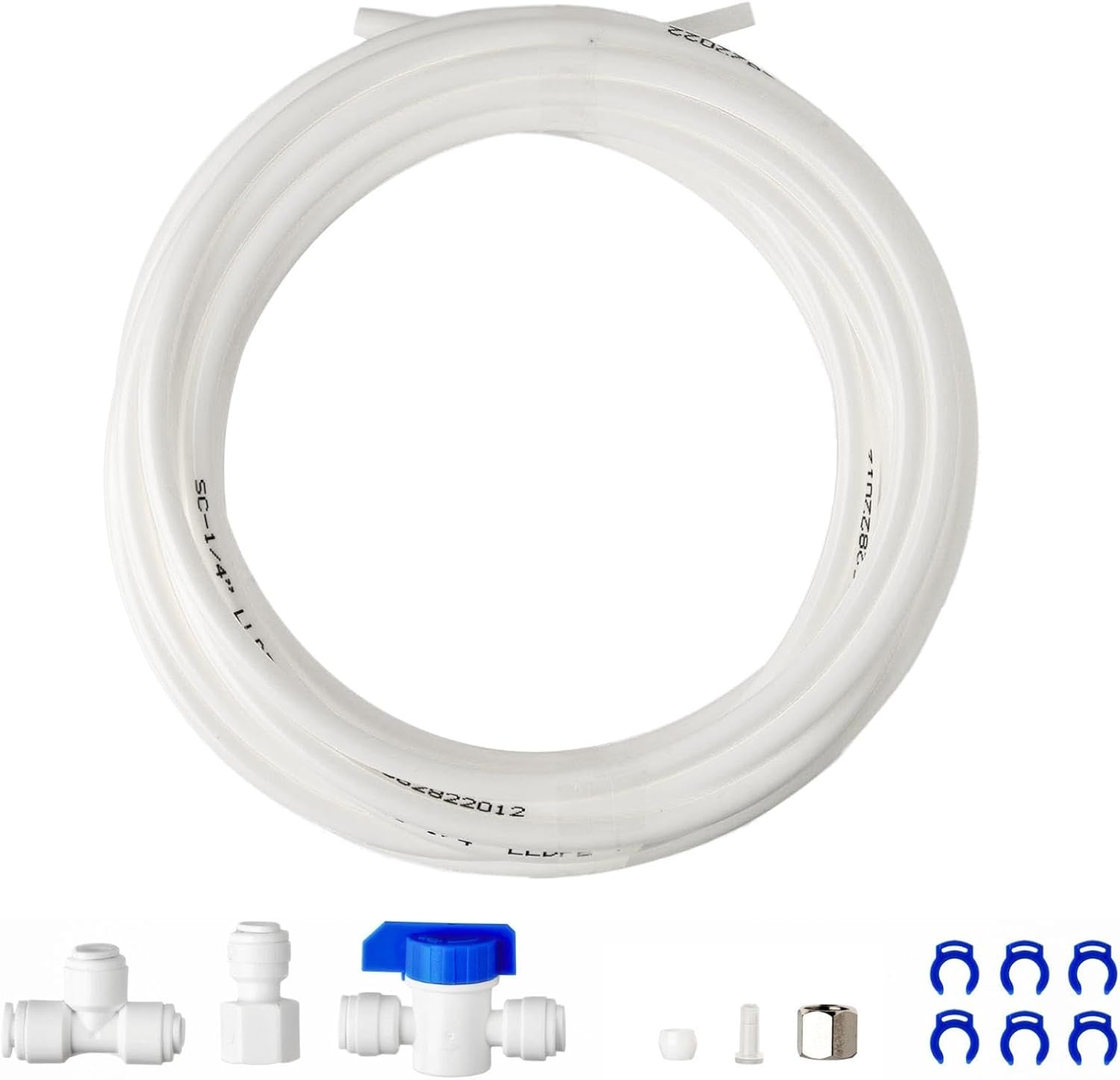 PureDrop PDR-ICEK 1/4" Water Line Splitter and Reverse Osmosis Refrigerator Ice Maker Tubing