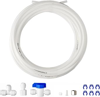 PureDrop PDR-ICEK 1/4" Water Line Splitter and Reverse Osmosis Refrigerator Ice Maker Tubing