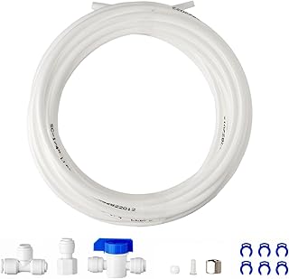 PDR-ICEK 1/4" Water Line Splitter and Reverse Osmosis Refrigerator Ice Maker Tubing