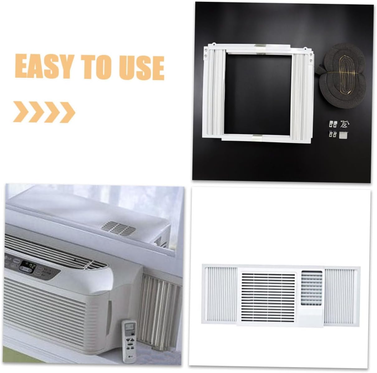 BESTOYARD 1 Set Air Conditioner Window Seal Kit Adjustable Side Panels for Efficient Cooling Compact Design for Spaces Easy Installation for Various Window