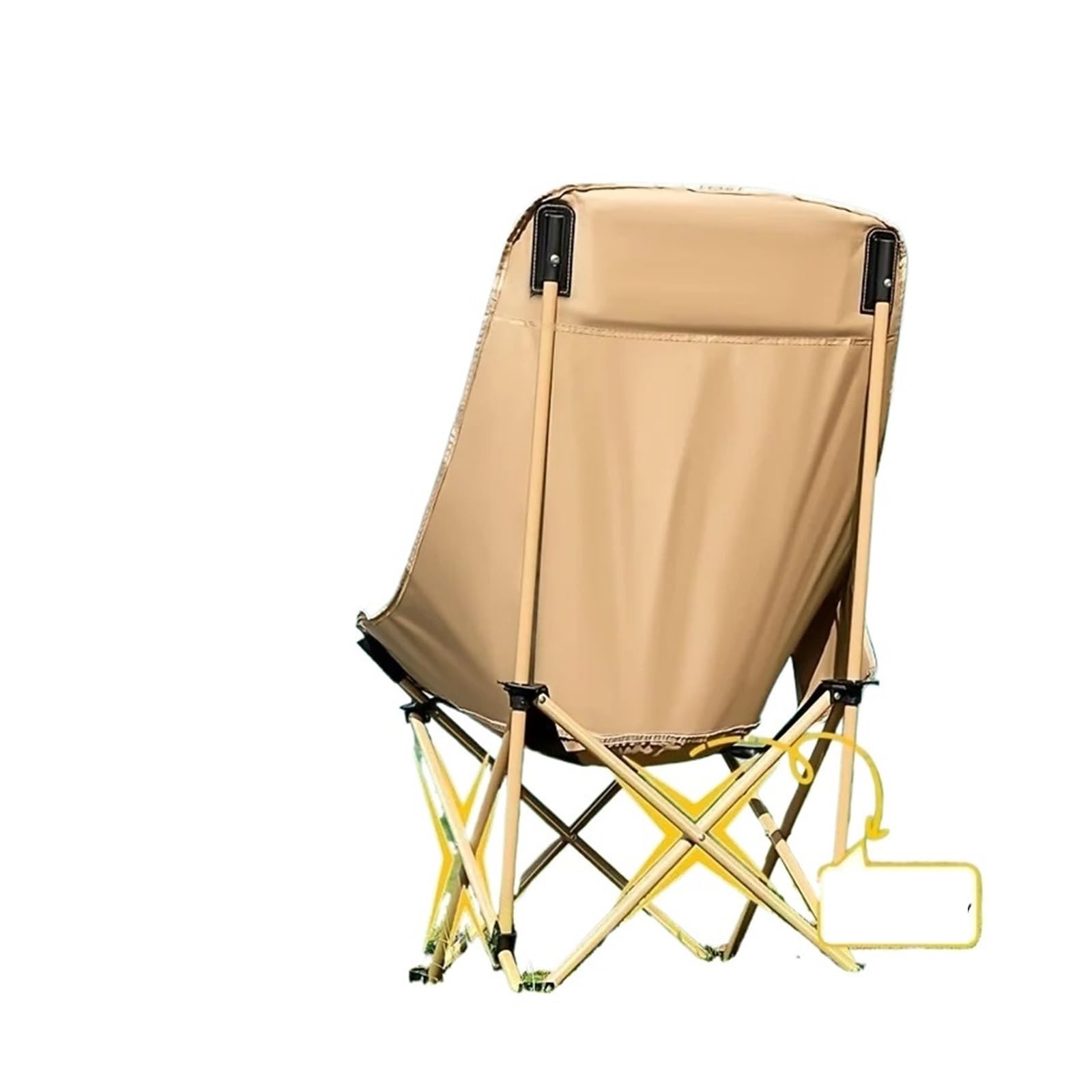 Chaise pliante de pique-nique noire idéale pour le camping et le jardin