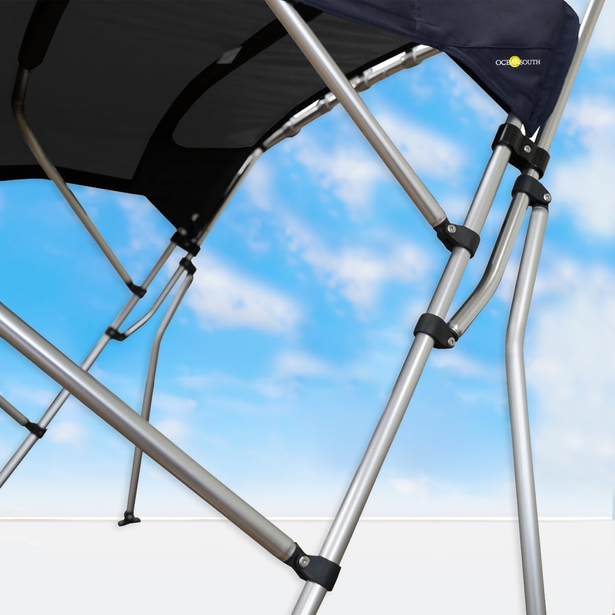 Oceansouth Whitewater Bimini Top Bootsabdeckung mit integrierter Schutzhülle