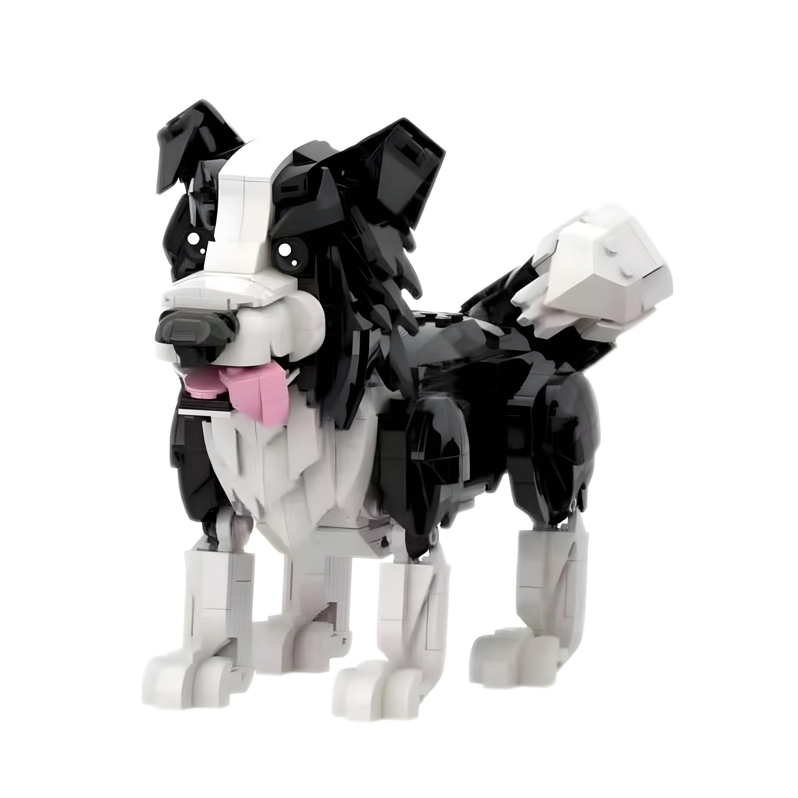 PlayExquizen Border Collie Dog Building Blocks, 565 PCS Poseable Cute Puppy Bricks Kits, 3D Pet Animal Model Toys, Compatible with Mainstream Brands, Decor, Gifts for Animal-Loving Boys Girls Adults.