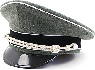 German WWII WW2 Officer's Visor Cap Wool Made Green