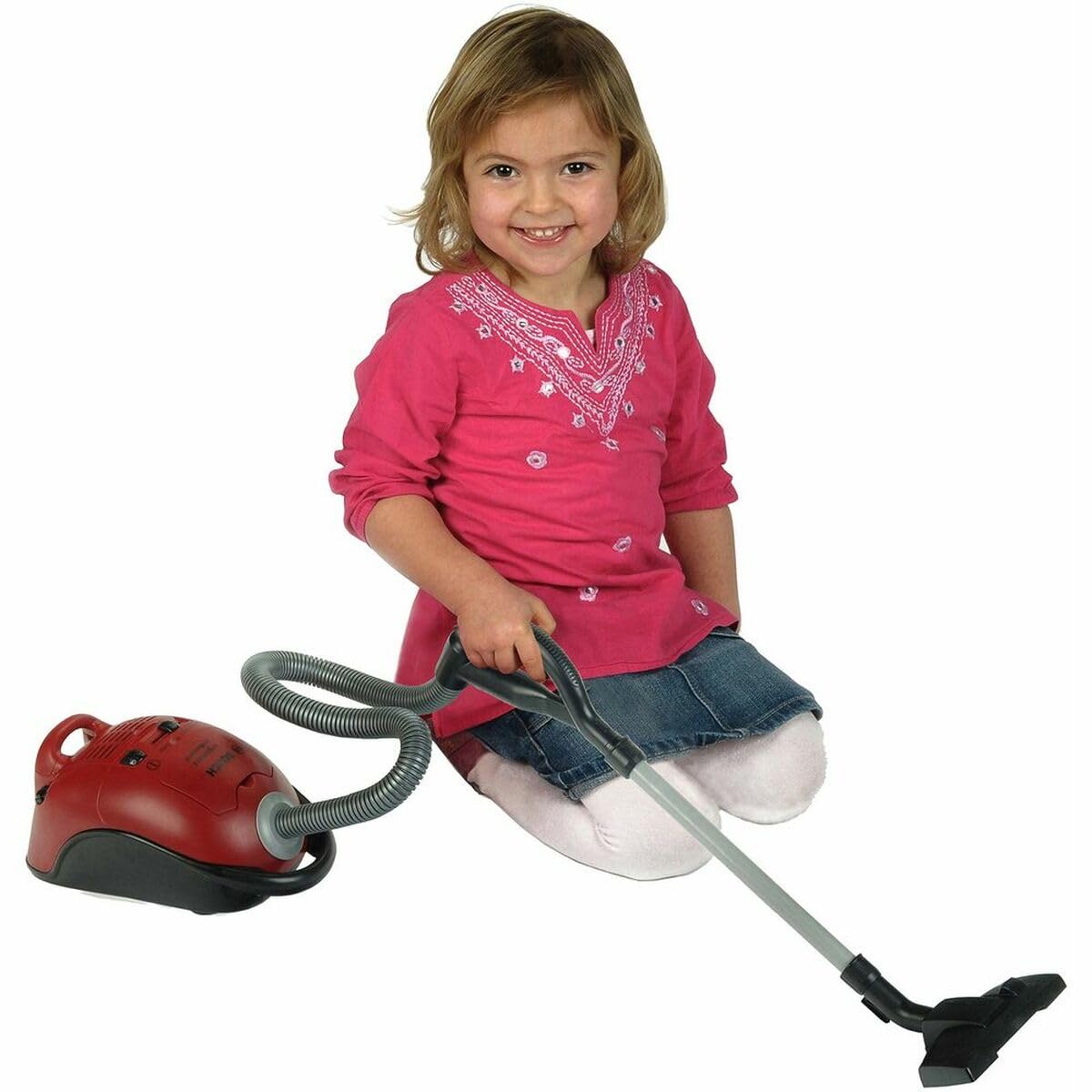 Theo Klein 6828 Aspirateur Bosch | Réplique fidèle à l'original | avec Fonction d'aspiration à Piles et bruitage | Dimensions : 19 cm x 25 cm x 74 cm | Jouet pour Enfants à partir de 3 Ans