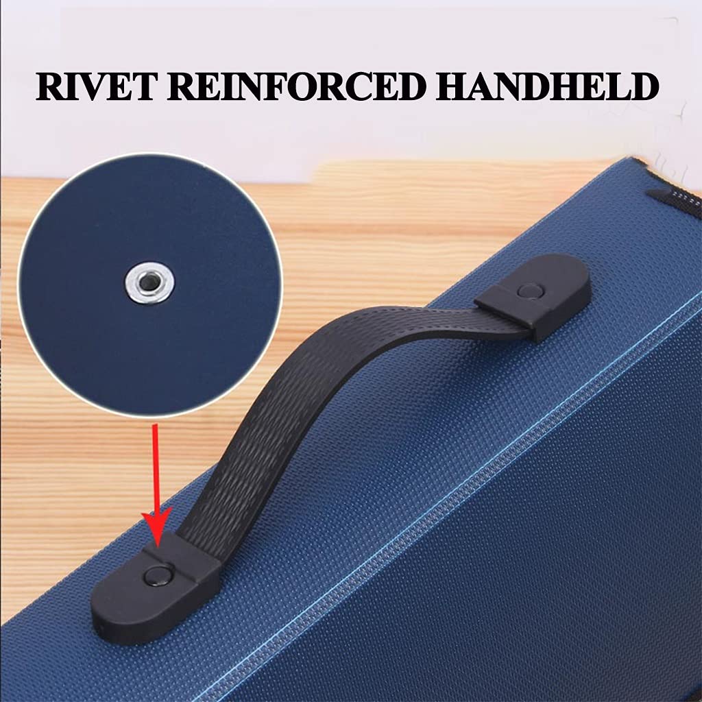 Busta per documenti, Portadocumenti con cerniera, borsa portadocumenti ampio spazio, cartella organizer for documenti(Black)